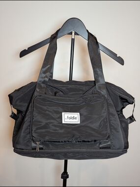 The Foldie Unisex Foldable Compact Travel Bag Black Travel Carry On